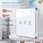 Secutek Comutator de scene - 3 butoane, ZigBee, Tuya