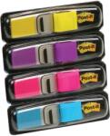 3M Index autoadeziv mini Post-It® 4 culori neon 35 buc/culoare, 140 buc/set 3M 7000052572 (683-4AB)