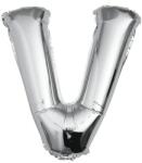  Fém fólia lufi S DEPOT®, V betű, ezüst, 40 cm