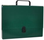 Office Products Servieta din carton laminat, A4/5cm, cu inchidere si maner, Office Products - verde (OF-21187811-02)