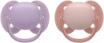 Philips Suzete Philips Avent - Ultra Soft, 6-18 luni, 2 buc, pastel, pentru fată (SCF091/43)