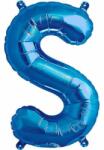  S DEPOT® fólia lufi, kék, S betű alakú, 40 cm