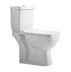 Inter Ceramic Моноблок ICC 8036 S PP RIMLESS, седалка и капак, порцелан, бял, 80x60x35.5см (8036S PP RIMLESS)