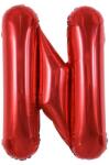  Fém fólia lufi S DEPOT®, N betű, piros, 40 cm