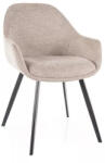 SIGNAL MEBLE Vinto Brego Étkezőszék Szövet Bézs Fekete Vázzal (SIG-VINTOBRCBE) - pepita