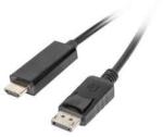 BlackBird Kábel Displayport 1.1 male to HDMI-A male passzív 2m, Fekete, BH1308 (BH1308)
