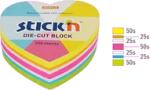 Hopax Notes Die-Cut inima 64x67mm 250 file 5 culori (HO-21836)