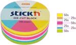 Hopax Notes Die-Cut cerc 67x67mm 250 file 5 culori (HO-21830)