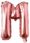  Fém fólia lufi S DEPOT®, M betű, rózsaszín arany, 40 cm