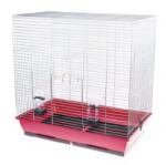 Inter-Zoo Pet Products Colivie mare pentru papagali GONZO crom - 78 x 47, 5 x 79 cm ROȘU