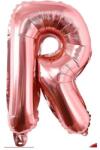  Fém fólia lufi S DEPOT®, R betű, rózsa arany, 40 cm