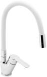 FERRO Mosogató csaptelep Novaservis Metalia 54 szilikon karral fehér/króm 54014F, 0B (54014F,0B)