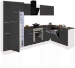 Leziter Yorki 310 sarok konyhabútor alsó sütős felülfagyasztós hűtős kivitelben - pepita - 402 380 Ft