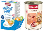 Animonda 12x400g animonda marha & csirke nedves macskatáp+20x15g Milkies snack
