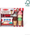 Spin Master Melissa & Doug - Set de joaca din lemn magnetic Servire de îgnhețată, Multicolor, 3 ani+ (681147005228)