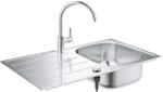 GROHE 31562SD1 - BAU konyhai mosogató és csaptelep szett 860 x 500 mm rozsdamentes acél 31562SD1 (GH0133)