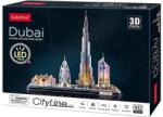 CubicFun L523 - City Line - Dubai - 182 db-os 3D puzzle LED világítással (L523)
