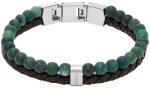 Fossil Bratara Fossil dubla cu piele si agate JF04854040