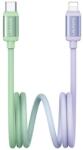 USAMS Cablu de date USAMS BICOLOR (Tip-C - Lightning, 30W, încărcător rapid PD, 120cm) VERDE/LIE SJ757USB02 (SJ757USB02)