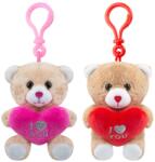 ReToys Szivecskés maci kulcstartó, 10 cm Ajánlott 3-10 éves korig unisex (91901)