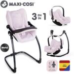 Smoby 3 în 1 Scaun auto și scaun MC&Q pentru păpuși roz deschis (SM 240242)