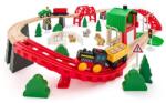 Woodyland Set trenuleț din lemn - Fermă, 60 de piese (OLP102193077) Trenulet