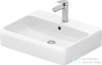 Duravit QATEGO 60x47 cm-es pultra ültethető mosdó csaplyukkal, fehér 2385600027 (2385600027)