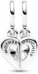 Pandora Moments Megosztható anya és lánya Ezüst függő Charm - 792643C01 (792643C01)