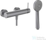 Laufen TWINPLUS SLIM zuhany csaptelep zuhanyszettel, PVD szálhúzott rozsdamentes acél, HF505450423600 (HF505450423600)