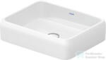 Duravit QATEGO 50x40 cm-es pultra ültethető mosdó HygieneGlaze felülettel, fehér 2383502079 (2383502079)
