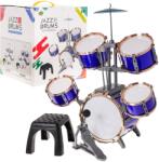Inlea4Fun Játék dobfelszerelés Inlea4Fun JAZZ DRUMS - Sötétkék (RA-ZMU.586-387)