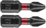 NEO TOOLS torziós ütvecsavarozó bit PH2x25 mm, 2 részes (56-501)
