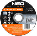 NEO vágókorong 115x1x22, 2 mm, fémhez (57-705)