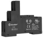 Finder Relé foglalat, 40.31 reléhez szerlapra, fekete (95030) (95.030) (95030)