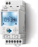 Finder Asztronómiai kapcsolóóra, DIN-sínre, napi és heti, 230V, 2 váltóé. , NFC, IP20 (12A282300000) (12. A2.8. 230.0000) (12A282300000)