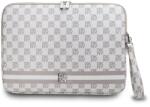 DKNY PU Bőr Checkered Pattern and Stripe Laptop Tok 13/14" Bézs