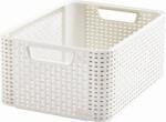 Keter Rattan hatású kosár, 18l, törtfehér, CURVER "Style M (CSCR18B) - irodaoutlet
