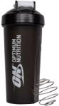 Optimum Nutrition Shaker Plus 600 ml, negru transparent