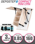 DEPOSTEP Scara pod DEPOSTEP COMPACT MINI CMN scurta, pliabila din lemn, H max 275-280 cm (CMN 60x95)