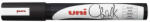 uni Krétamarker folyékony 1, 8-2, 5mm, Uni-Posca PWE-5M fekete (2UPWE5MF) - cartridge