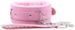  Bélelt BDSM nyakörv és póráz (rózsaszín) - erotikashow