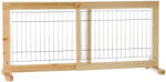 TRIXIE | Dog Barrier - elválasztó elem (natúr fenyő) kutyák részére (63-108x50cm)