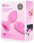 b-Vibe heart - akkus, rádiós anál vibrátor (pink)