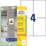 Avery-Zweckform Etikett, univerzális, 105x148 mm, extra erős, AVERY ZWECKFORM, 80 etikett/csomag (L7876-20)