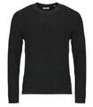 JACK & JONES Pulóverek JJEDOVER KNIT CREW NECK Fekete EU L