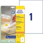 Avery-Zweckform Etikett, univerzális, eltávolítható, 210x297 mm, AVERY ZWECKFORM, 30 etikett/csomag (L4735REV-25)