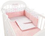  Berry Baby Minky 3 részes ágynemű szett - Púderrózsaszín csillagos