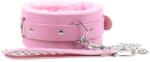  Bélelt BDSM nyakörv és póráz (rózsaszín) - sexshopcenter