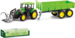 Mamido Tractor cu remorcă New farm 2025 verde XXL (S-1510-4B)