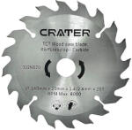 CRATER Körfűrészlap 140*20 / 20fog carbide crater
